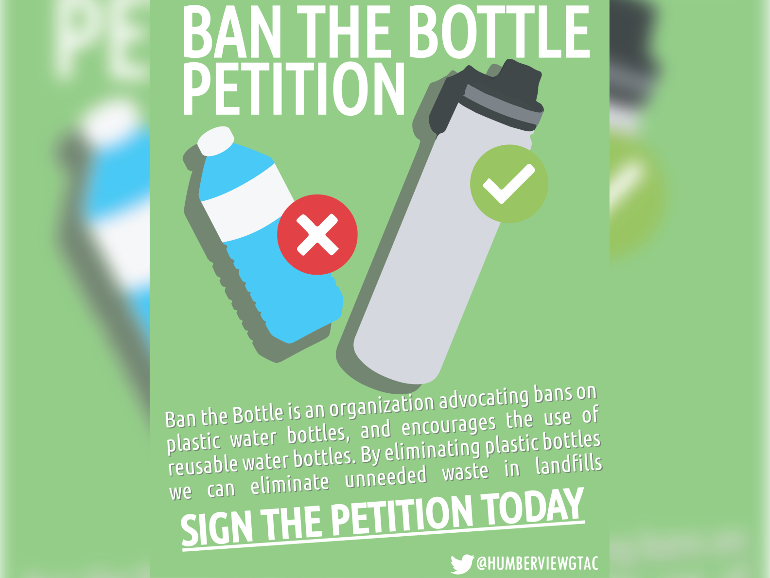 ban the bottle poster by Mahad Rehan on Dribbble