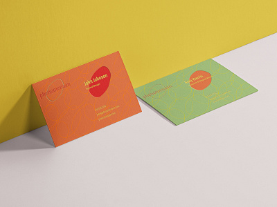 Phenomenaan Business Cards advertsing branding business business card design concept design logo restaraunt