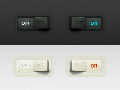 Retro Dark and Light Switches for iPad app buttons dark ipad light off on retro switches ui