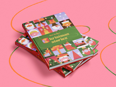 Christmas Stories book builder kit characters christmas cover holiday illustration pattern santa vector