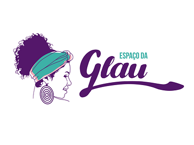 Logo Espaço da Glau branding design flat illustration logo vector