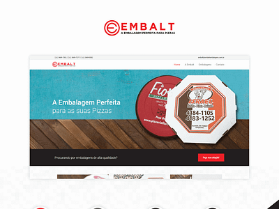 Site Embalt Embalagens design front end dev page design responsive ui ux web