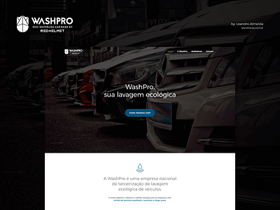 Site Washpro design front end dev page design responsive ui ux web