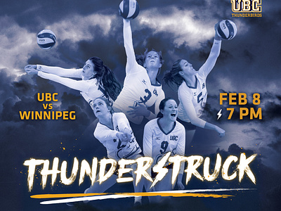 2019 Women's Thunderstruck - UBC design graphic design layout design