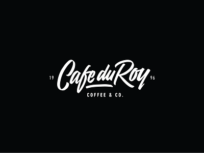 Cafe Du Roi - Logo art artwork brand identity branding cafe coffee design graphic design king lettering lettering logo logo logotype restaurant branding resto rey script typography uae
