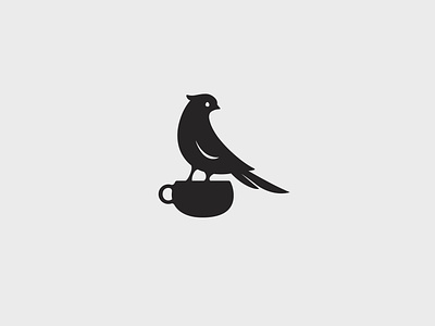 Logo Design bird brand identity branding coffee cup design drawing graphic design hand draw icon illustration logo logotype sketch symbol vector