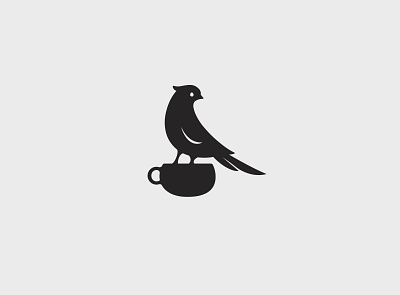 Logo Design bird brand identity branding coffee cup design drawing graphic design hand draw icon illustration logo logotype sketch symbol vector