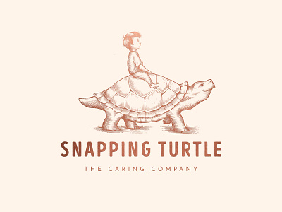 Snapping Turtle Logo boy brand identity branding character design design drawing hand draw illustration kids logo logotype new turtle