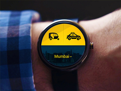 Fairfare android wear app meter moto 360 taxi