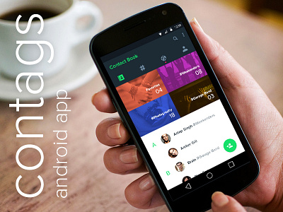 Contags App android app design material ui
