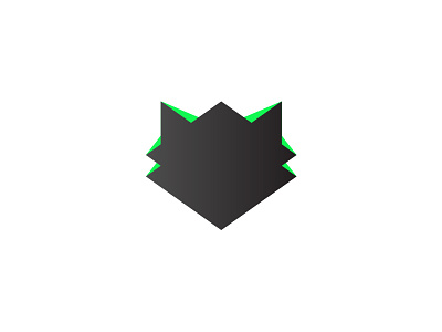 Wolfcraft - Logo animal black branding electric green head logo wolf