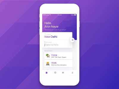 Hypereal App booking commute explore ios ticket transport travel ui