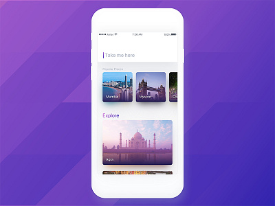 Hypereal - Take me here booking commute explore ios ticket transport travel ui