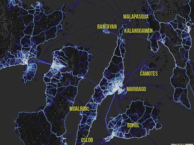 Central Visayays traffic heatmap