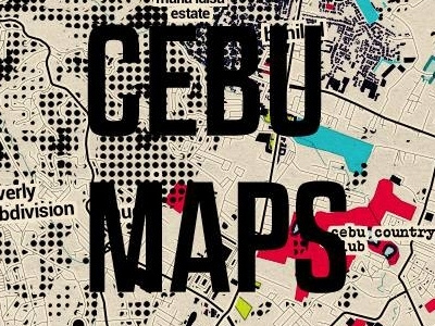 logo for CEBUMAPS 2014 cebu logo maps philippines vector