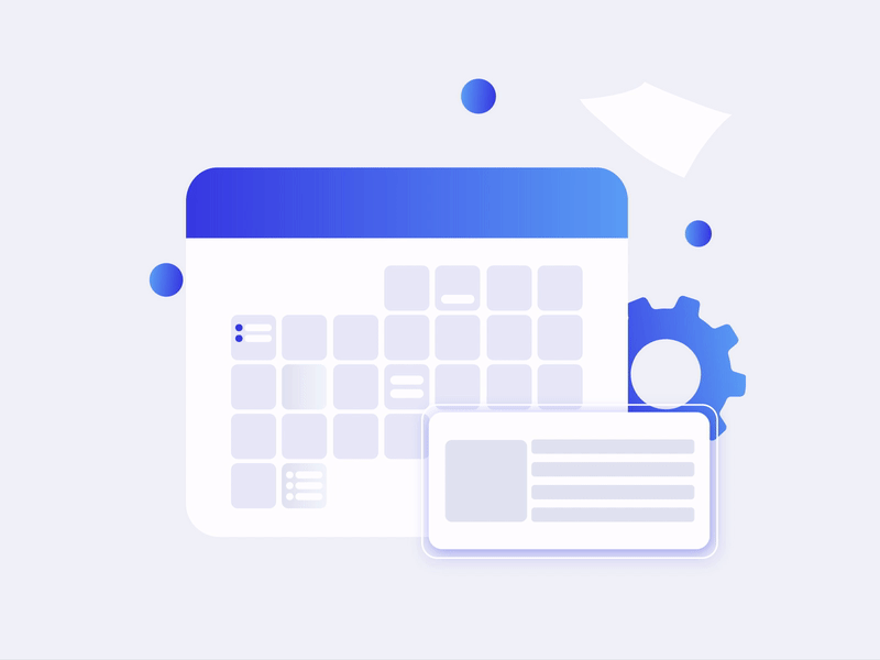 Animated Calendar, Planner Illustration by Magdalena Tula on Dribbble