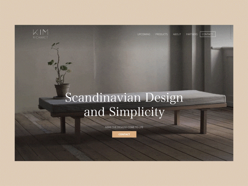 Digital portfolio of a Furniture Designer