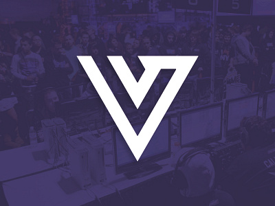 V Logo adobe art branding design esports gaming icon illustration illustrator logo typography v