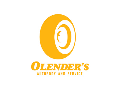 Olender's Auto Body and Service adobe art branding design illustration illustrator logo mechanic photoshop tire shop vector
