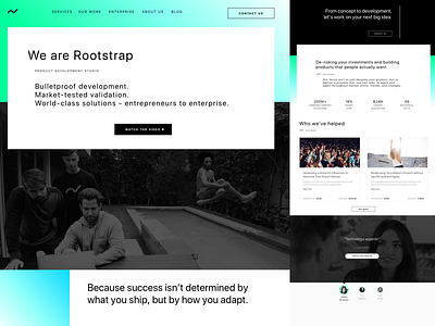 Rootstrap (Concept) Website Design