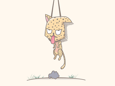 Endangered Cheetah avatar cat cheetah endangered hang illustration rock