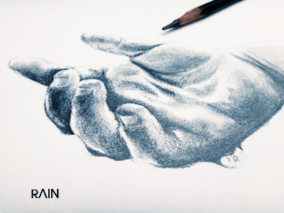 Hand in the rain hand rain sketch