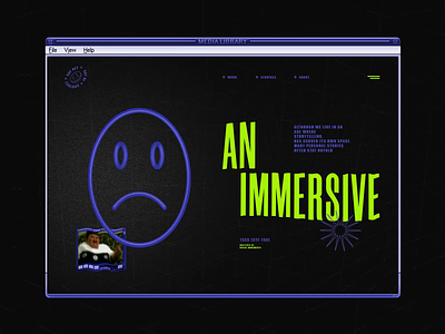 An Immersive after effect branding cinema4d design graphic design icon illistration minimal typography ui web website