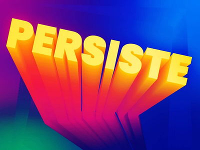 PERSIST 2020 cool type typography
