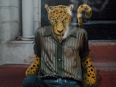 Stylish Beast animal bestial digital art illustration jaguar méxico