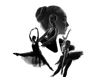 Multistability advertising art ballet chuck dancer design girl multistability optical