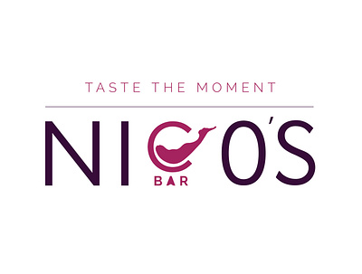 Nicos Bar - New logo design brand branding creative flat illustration logo logo design modern typography vector