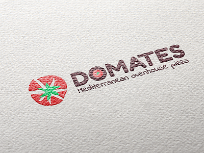 Logo Design "Domates" brand branding color design food logo graphic design illustrator logo logo design photoshop pizza restaurant