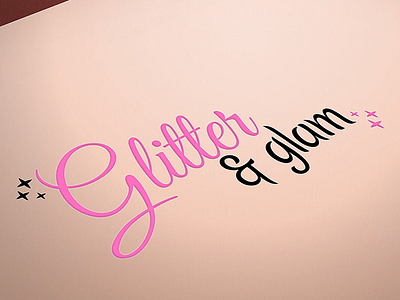 Logo Design "Glitter & Glam" beauty brand branding design fashion graphic design illustrator logo logo design logotype luxury photoshop