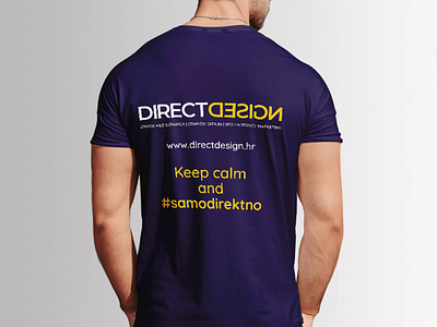 Tshirt Design - Direct Design art brand illustration illustrator modern purple shirt design tshirt tshirt design tshirt graphics typography yellow