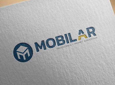 Logo design for Mobilar brand branding clean design logo flat furniture illustration logo logo design rebranding typography vector