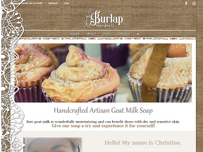 Burlap & Lace Soap Company colorado web design web design agency web design services web developer web development web development company