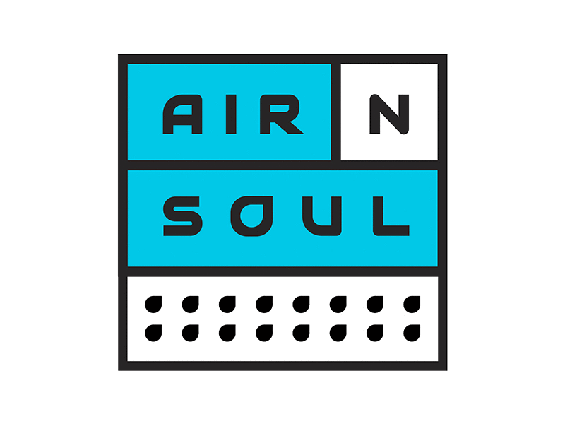 AIR N' SOUL brand design branding design logo sports vector wellness