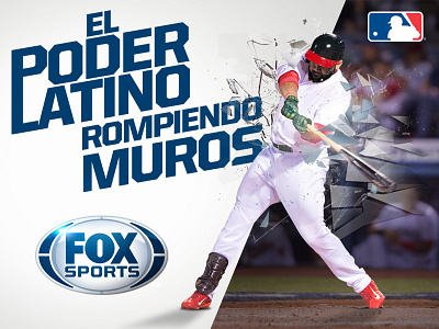 MLB x FOX campaign design photoart