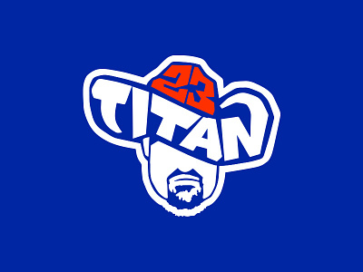 Titan / Adrián González baseball branding logo marker
