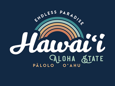 Retro Hawaii graphic design hawaii retro