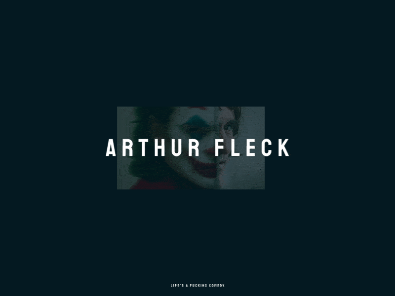 Arthur Fleck's Website arthur fleck bio joker portfolio the joker ui website