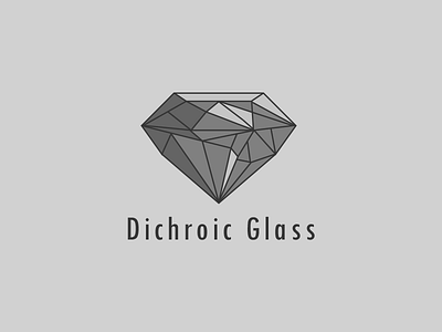 Dichroic Concept branding concept diamond glass logo
