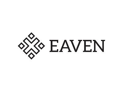 Eaven Logo black and white branding eaven fashion leather bags logo slab serif