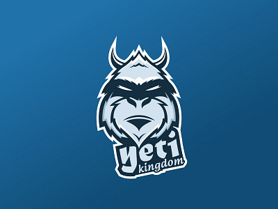 Yeti Kingdom blue esports gaming heroes of the storm kingdom logo sports logo yeti
