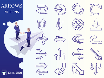 Bleu : Arrows And Navigation IconSet