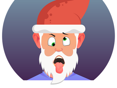 Christmas Santa Reaction Face Icons vector