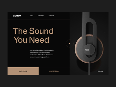 Headphone Product Landing Page