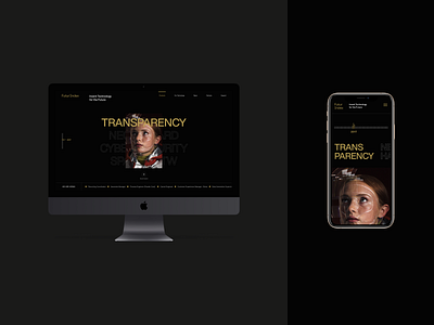 FuturIndex Mockup clean dark design minimal typography ui ux web design webdesign website