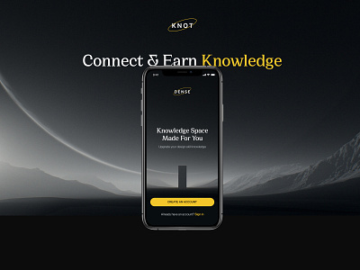 Knot App app app design clean dark mobile app mobile app design mobile design typography ui uiux ux