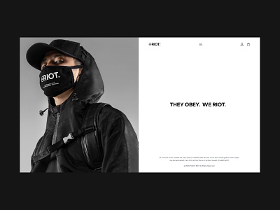 HANOI-Riot clean concept fashion minimal typography ui uiux ux webdesign website